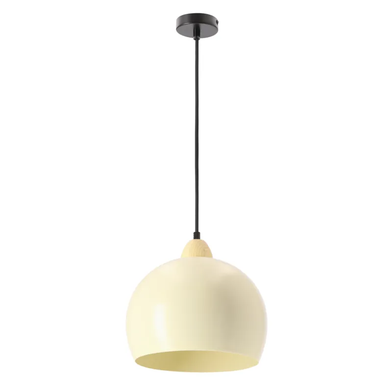 Taniej Lampa wisząca Candellux Monroe żółta 1×E27
