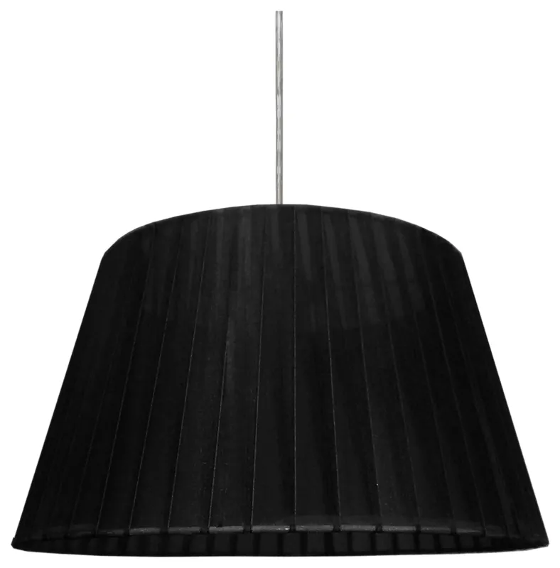 Lampa wisząca Candellux Notizia satynowa z czarnym abażurem 1×E27 Oferta czasowa