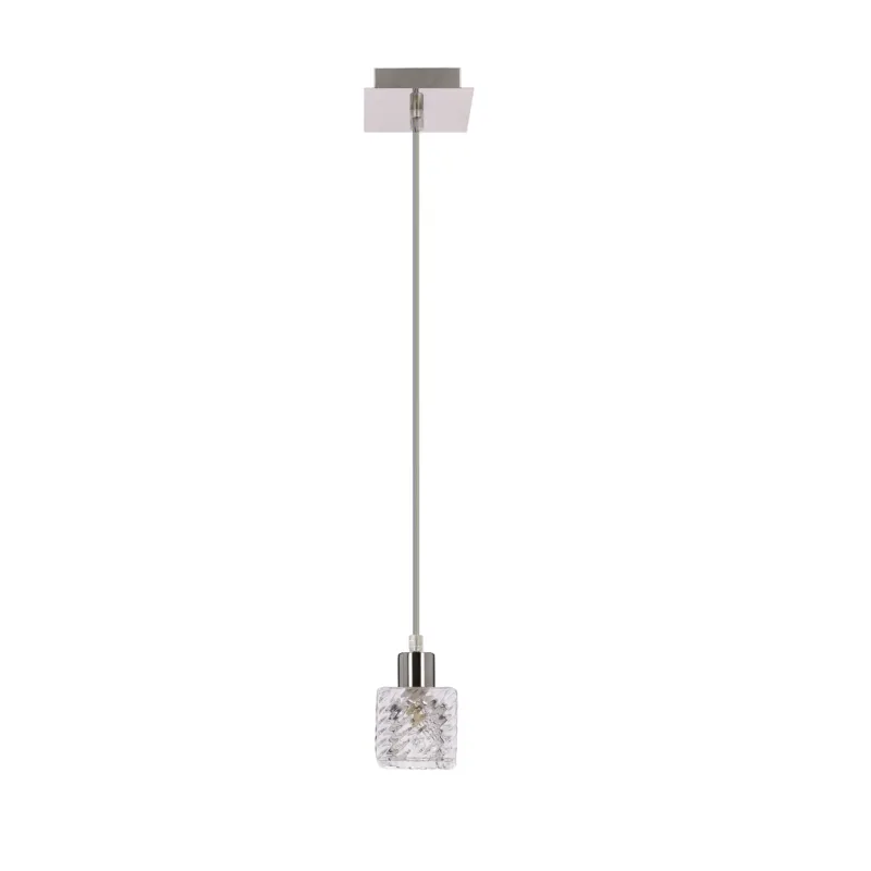 Szybka dostawa Lampa wisząca Candellux Tosca chromowa z kryształowym kloszem 1×G9