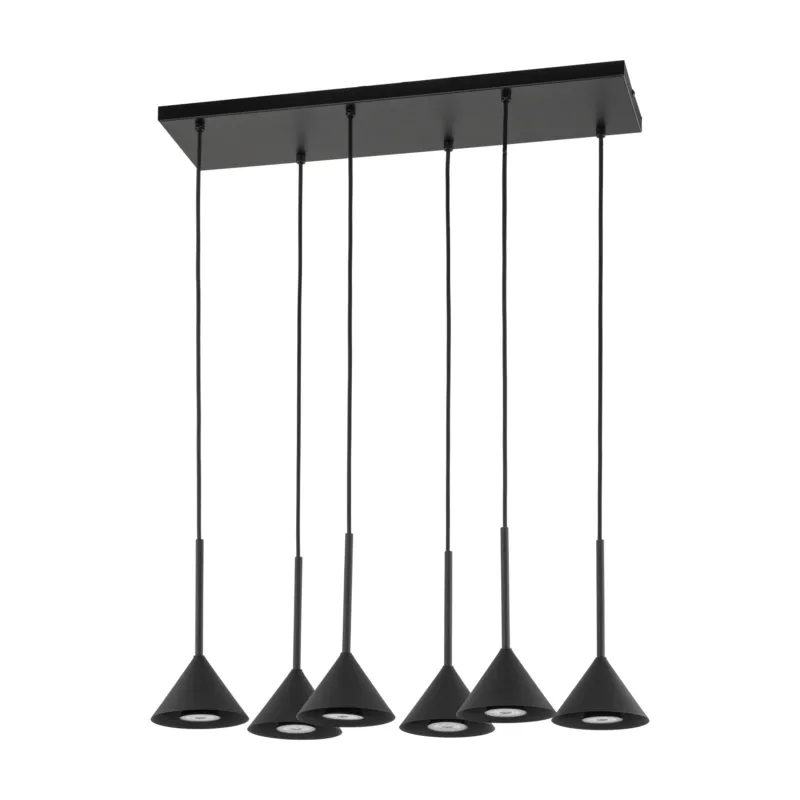 Wybór klientów Lampa wisząca Cono Mini Black 6x GU10 - TK Lighting