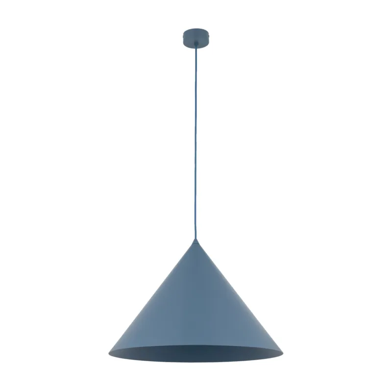 Cena promocyjna Lampa wisząca Cono Xl Navy Niebieski 1x E27 - TK Lighting