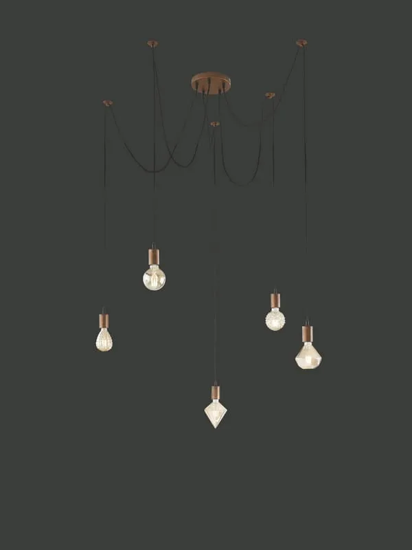 Lampa wisząca Cord miedziany E27 310100562 - Trio Kup teraz