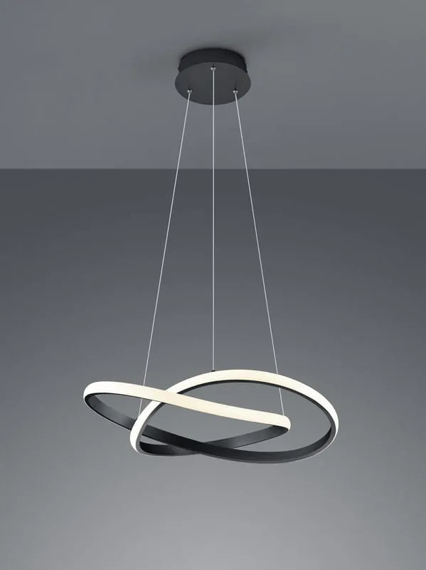 Rabat Lampa wisząca Course czarny LED zintegrowany R32051132 - RL