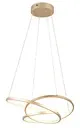 Lampa wisząca Darvin złoty i odcienie złota LED zintegrowany 349110179 - Trio Łatwy zwrot