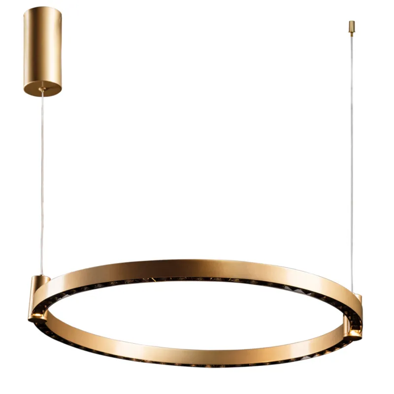 Ostatnie sztuki Lampa wisząca Diamante No.2 CO1 80 cm 48W złoty Altavola Design