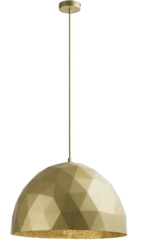 Popularny Lampa wisząca Diament L Złoty E27 - Sigma