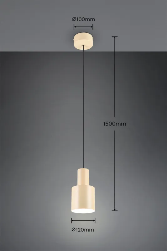 Kup teraz Lampa wisząca Elior Dl144319400 beżowy E27 - Trio