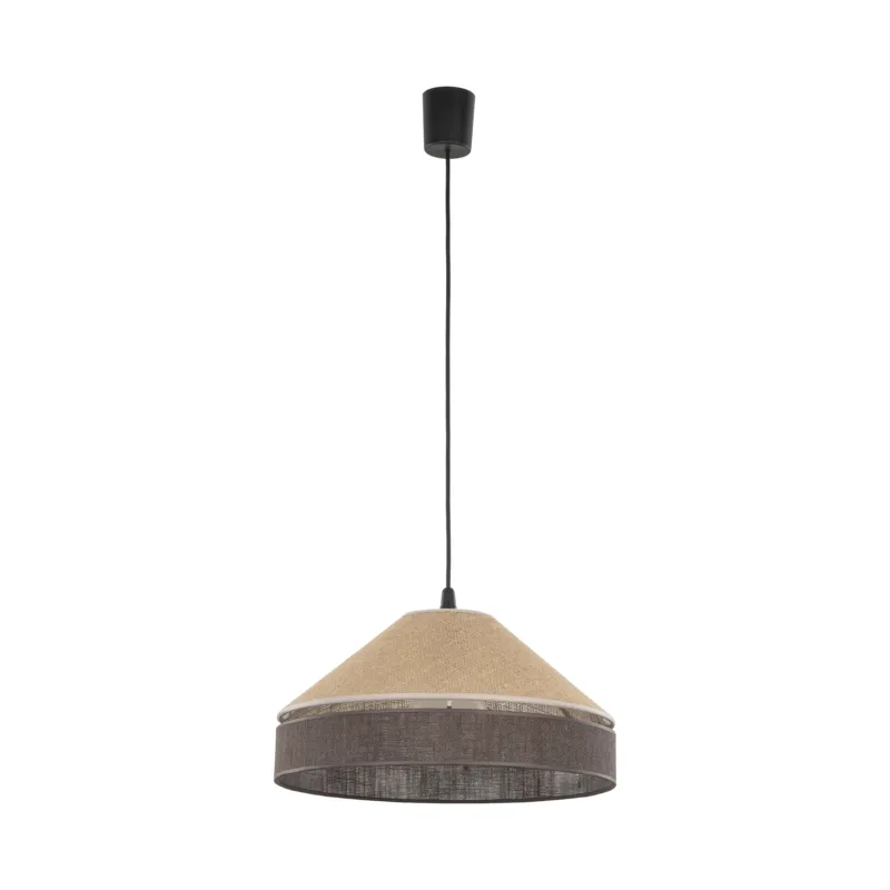 Wybór klientów Lampa wisząca Eliss Black Juta 1x E27 - TK Lighting