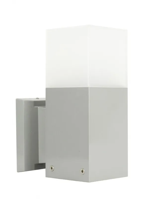 Kinkiet zewnętrzny Cube 20W IP44 srebrny CB-K AL Su-Ma Ekspresowa dostawa