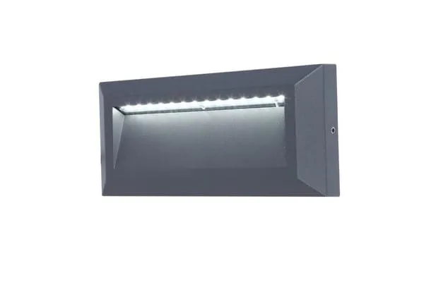 Wysoka jakość Kinkiet zewnętrzny Helena antracyt LED zintegrowany 5191602118 - Lutec