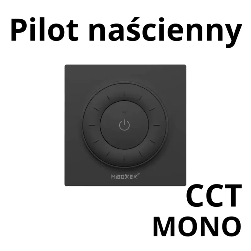 Pilot Naścienny Led K3-B Czarny Mono/Cct 1-Strefowy Łatwy zwrot