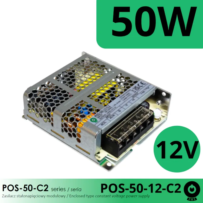 Taniej Zasilacz 12V 50W Pos-50-12-C2 modułowy 4.2A zasilacz uniwersalny