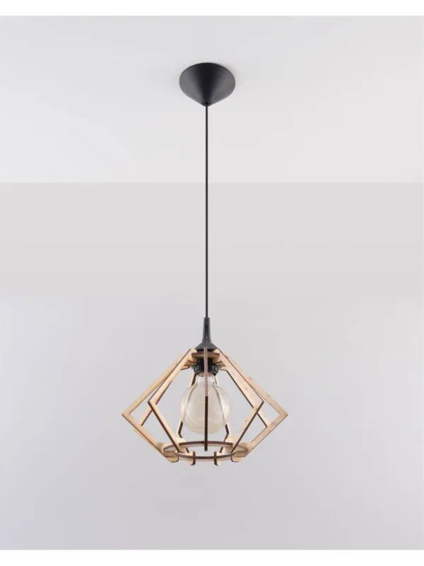Lampa wisząca POMPELMO naturalne drewno Dodaj do koszyka