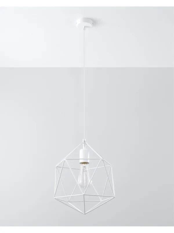 Bezpieczna płatność Lampa wisząca GASPARE biała