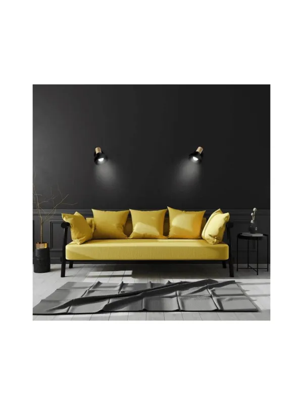 Hit sprzedaży Arezzo kinkiet czarny LP-1420/1W BK