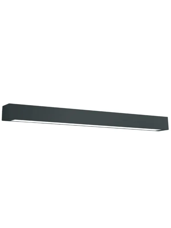 Wyprzedaż Lampa sufitowa czarna długa belka metalowa natynkowa 120cm Ibros LED 36W IP44 z regulowaną barwą światła CCT