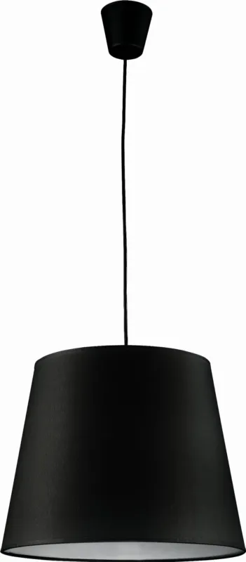 Ostatnia szansa Czarna lampa wisząca z abażurem w kształcie ściętego stożka do jadalni nad stół 1xE27 MAJA 1885 TK Lighting