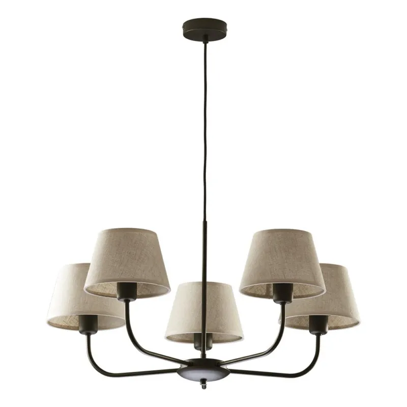 Żyrandol w klasycznym stylu z pięcioma abażurami do jadalni CHICAGO 3989 5xE27 TK Lighting Bezpieczne zakupy