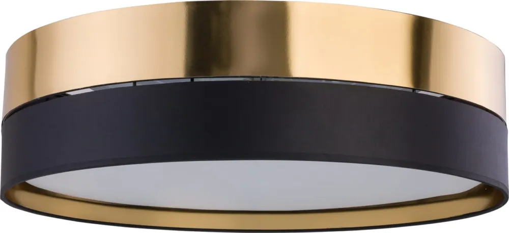 Ostatnia szansa Czarno-złota lampa sufitowa z białą blendą do nowoczesnego salonu, sypialni 4xE27 Ø50cm HILTON TK Lighting