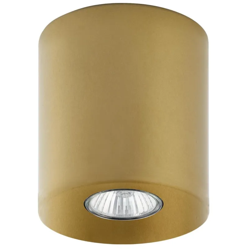 Obniżka ceny Złota tubka natynkowa spot do oświetlenia korytarza, salonu ORION GOLD 3198 1xGU10 TK Lighting