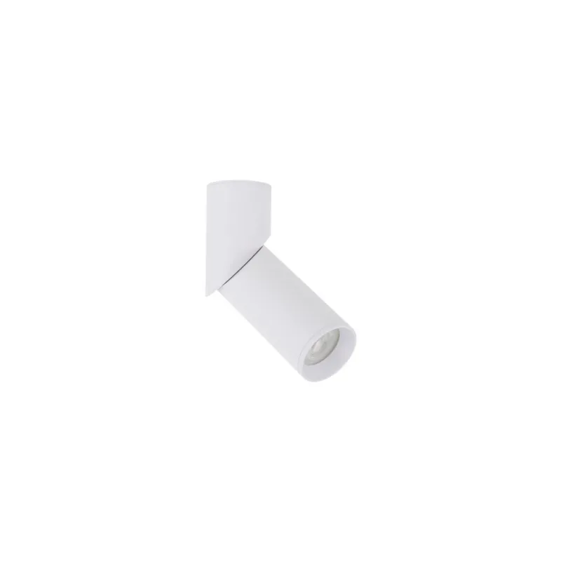 Biała lampa natynkowa, spot, tuba z regulowaną końcówką 14cm ELARIS WHITE S 1*GU10 MINI MR11 11252 TK Lighting Do wyczerpania zapasów