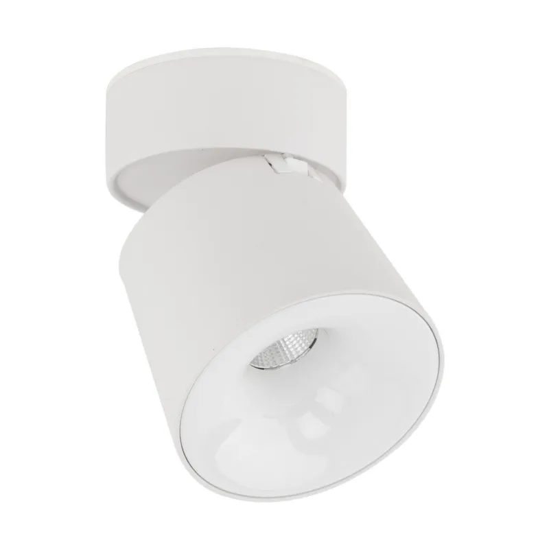 Biała lampa punktowa, ruchomy reflektorek do nowoczesnych wnętrz 1x12W LED ze zmienną barwą KYOYO WHITE CCT 18153 TK Lighting Wysoka jakość