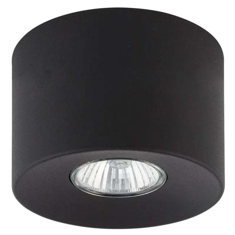 Super okazja Czarna lampa natynkowa, spot Ø11cm do kuchni, pokoju gościnnego ORION BLACK 3236 1xGU10 TK Lighting