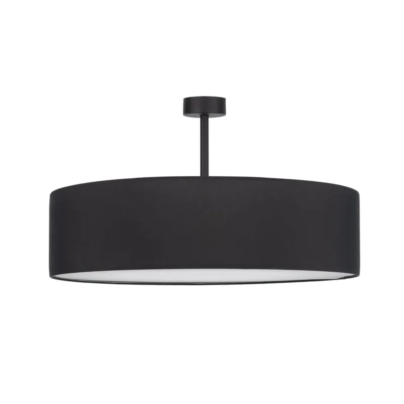 Czarna lampa sufitowa do eleganckiej sypialni i jadalni Ø60cm 4xE27 RONDO BLACK 4245 TK Lighting Cena promocyjna