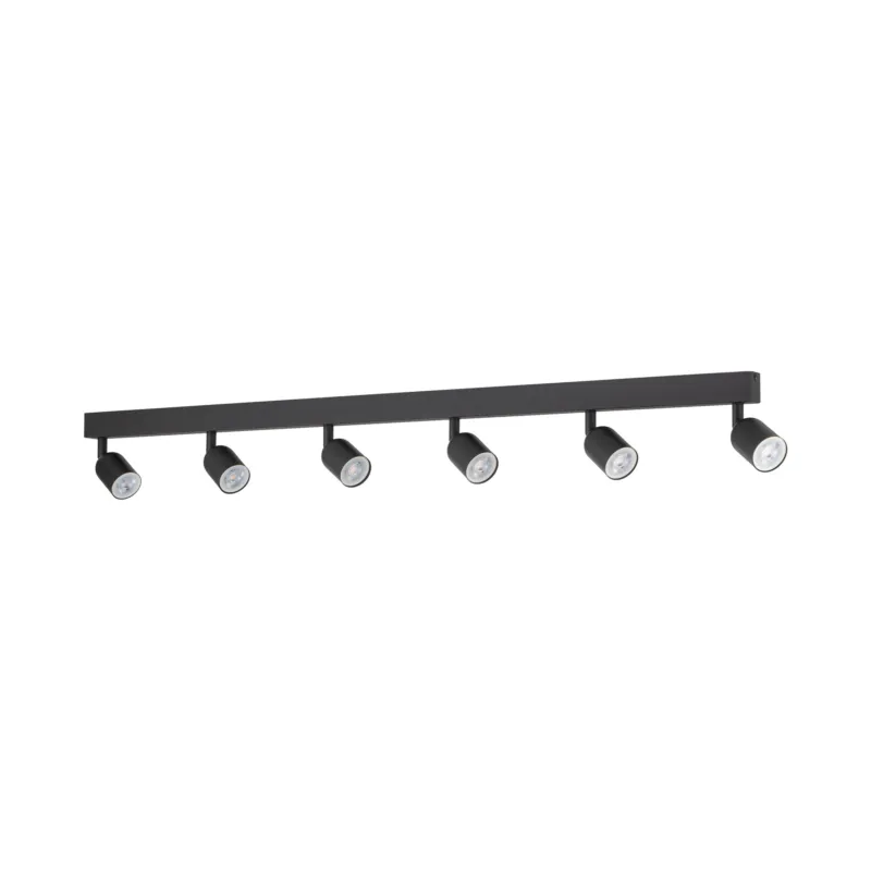 Kup online Czarna listwa lampa sufitowa 6-punktowa do salonu, jadalni, biura TOP 1019 6xGU10 TK Lighting