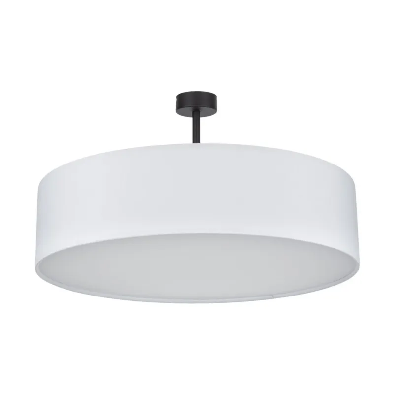 Bestseller Lampa sufitowa czarno-biała Ø60cm do minimalistycznej jadalni lub sypialni 4xE27 RONDO WHITE 4242 TK Lighting
