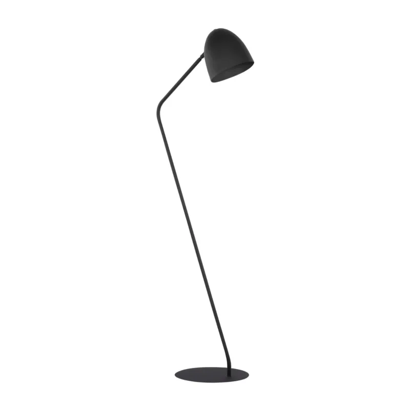 Minimalistyczna, czarna lampa podłogowa na okrągłej podstawie 150cm wysokości 1xE27 SOHO 5037 TK Lighting Promocja