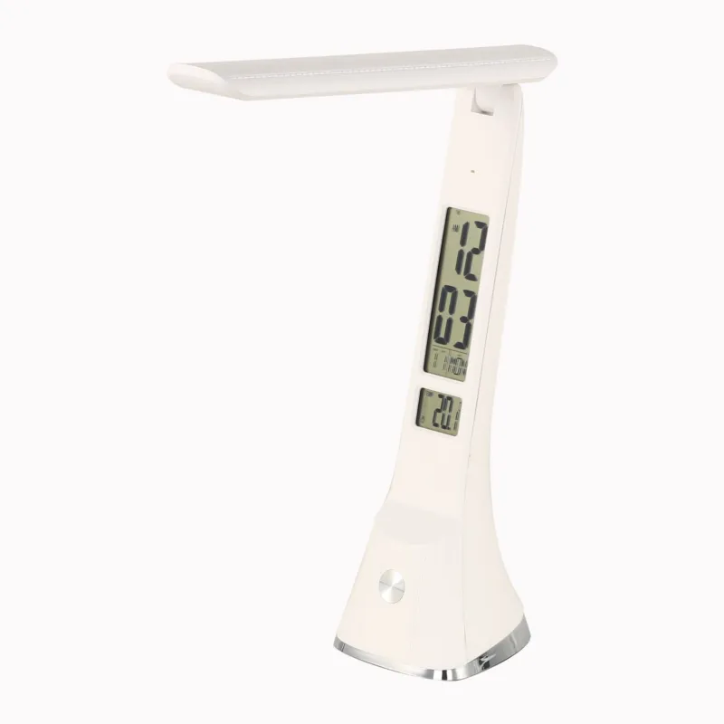 Biurkowa lampka LED 4W 1000lm, składana z wyswietlaczem CRUZ biała 6941 TK Lighting Taniej