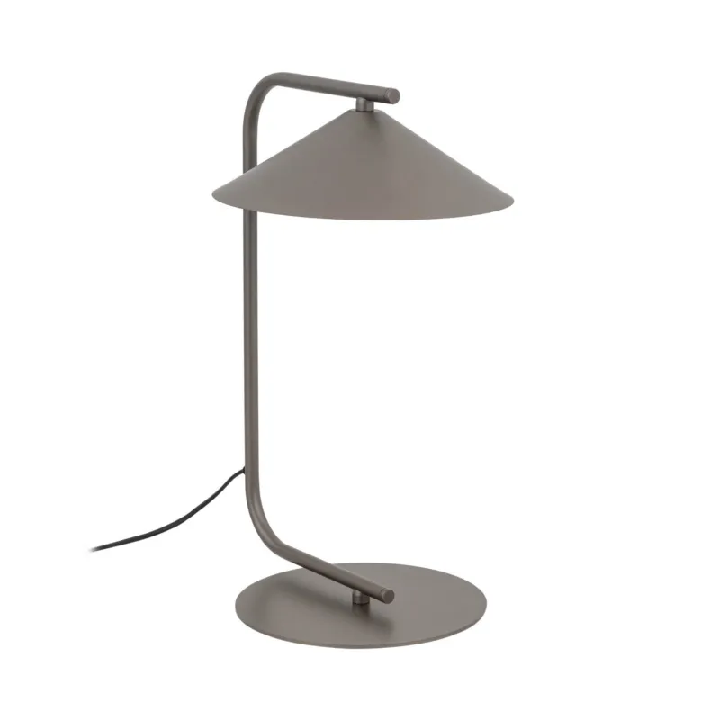 Brązowa lampka stołowa, nocna do nowoczesnym wnętrz, stożkowy klosz LUME NEW BROWN 1xGX53 16188 TK Lighting Bezpieczna płatność