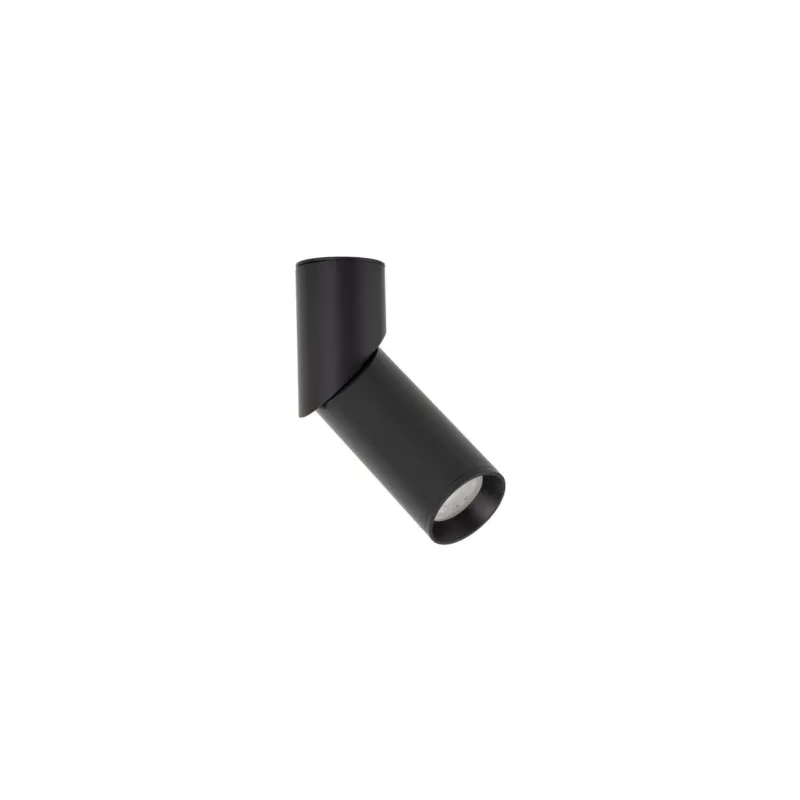 Do wyczerpania zapasów Czarna lampa natynkowa, spot, tuba z regulowaną końcówką 14cm ELARIS BLACK S 1*GU10 MINI MR11 11253 TK Lighting