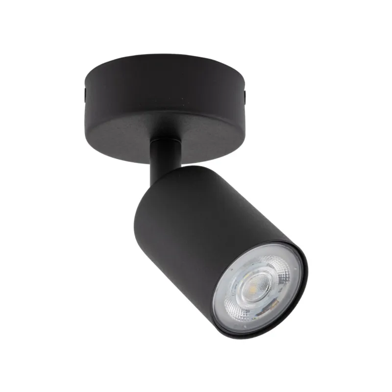 Darmowy zwrot Czarny spot natynkowy z ruchomym kloszem, oświetlenie punktowe NEX BLACK 1xGU10 11367 TK Lighting
