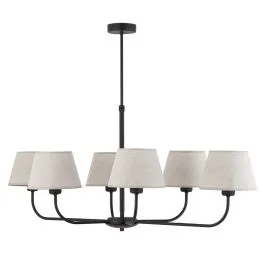CHICAGO LINEN LAMPA SUFITOWA 6 Premium