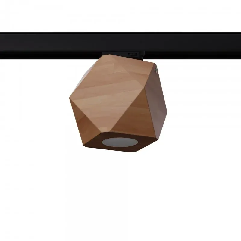 Plafon WOODY naturalne drewno GU10 4000K 7W 530lm B Niska cena
