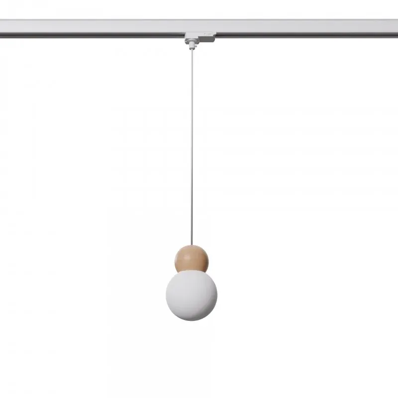 Bezpieczna płatność Lampa wisząca PEKKA biała/naturalne drewno G9 4000K 4,5W 460lm