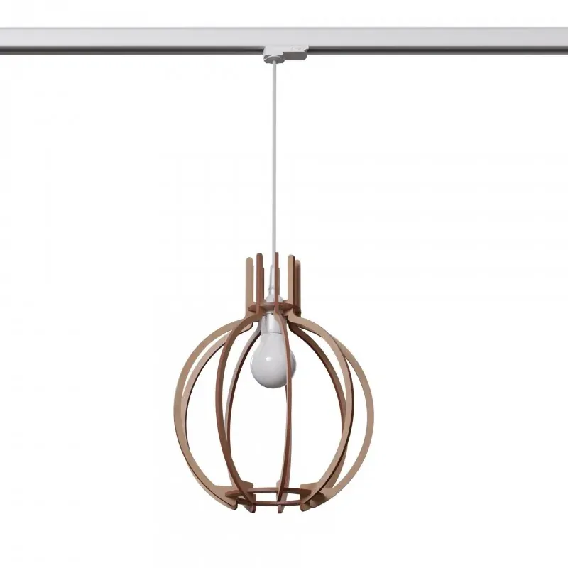 Nowy Lampa wisząca ARANCIA naturalne drewno E27 3000K 7,5W 620lm W