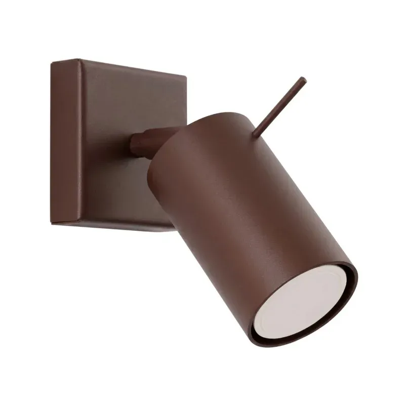 Kinkiet ścienny brązowa tuba ruchoma Lampa na ścianę Gu10 RING Sollux Taniej
