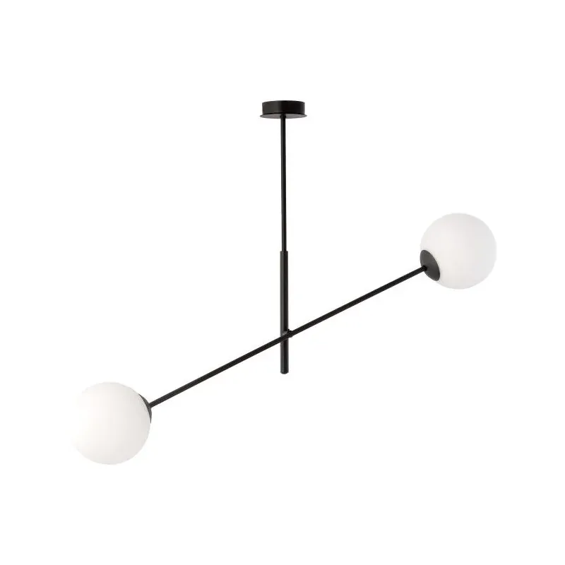 Niska cena Podwójne oświetlenie wiszące czarno-białe E14 2x40W LAINA AD-LD-6309B-WE14SM ORNO