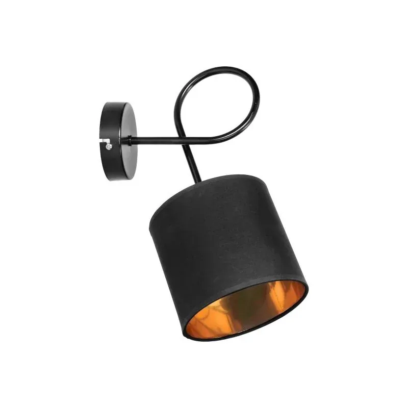Bezpieczna płatność Czarny kinkiet metalowy E27 60W VIGO AD-LD-6354BE27T ORNO