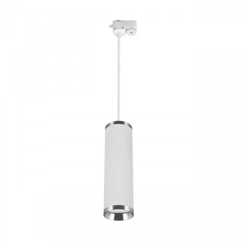 04196 Wisząca lampa sufitowa na szynoprzewód biała z dodatkiem chromu FRIDA TRA 20 IDEUS Super okazja