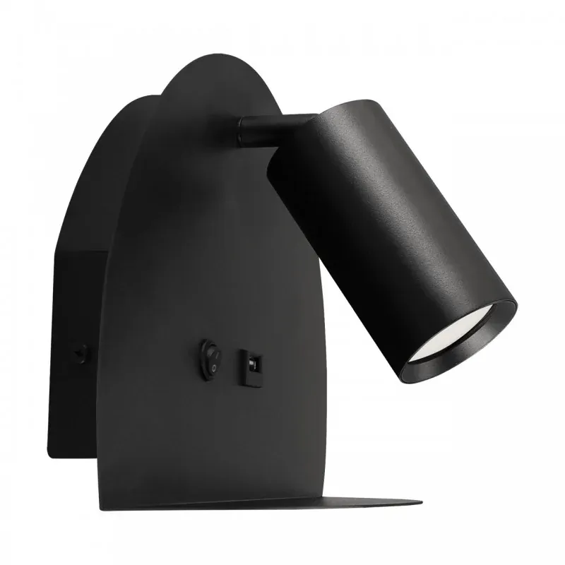 04189 Czarny kinkiet na żarówkę GU10 z USB MOBI WLL IDEUS-STRUHM Oferta