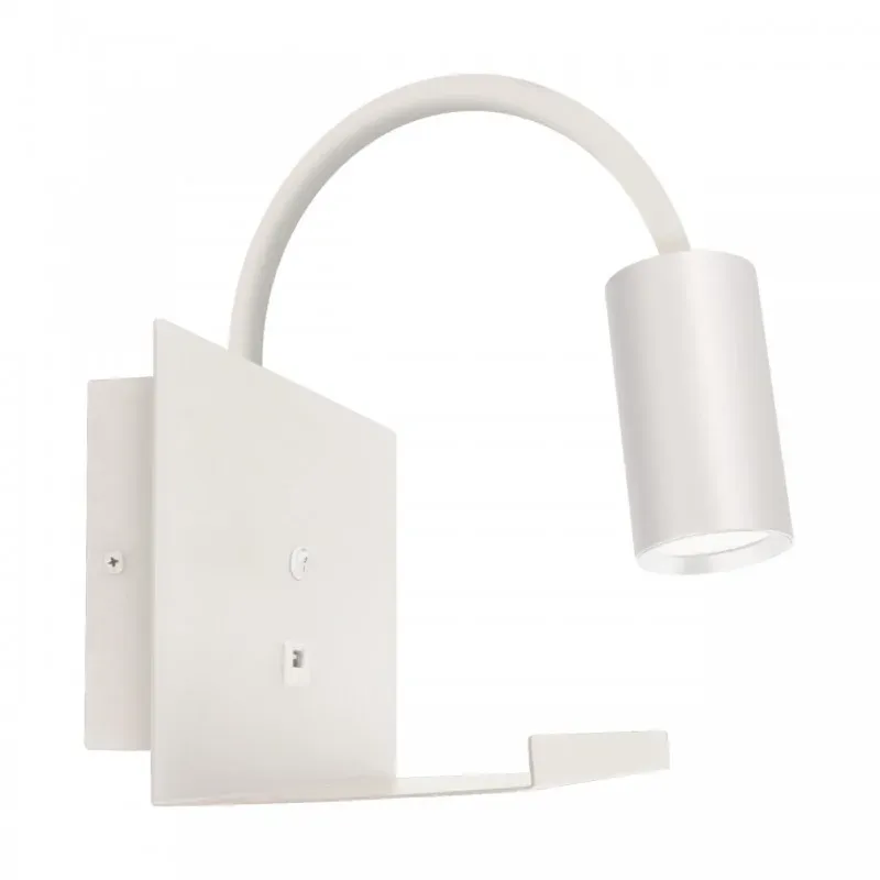 04188 Kinkiet dekoracyjny w kolorze białym z USB GU10 TELO WLL IDEUS-STRUHM Taniej