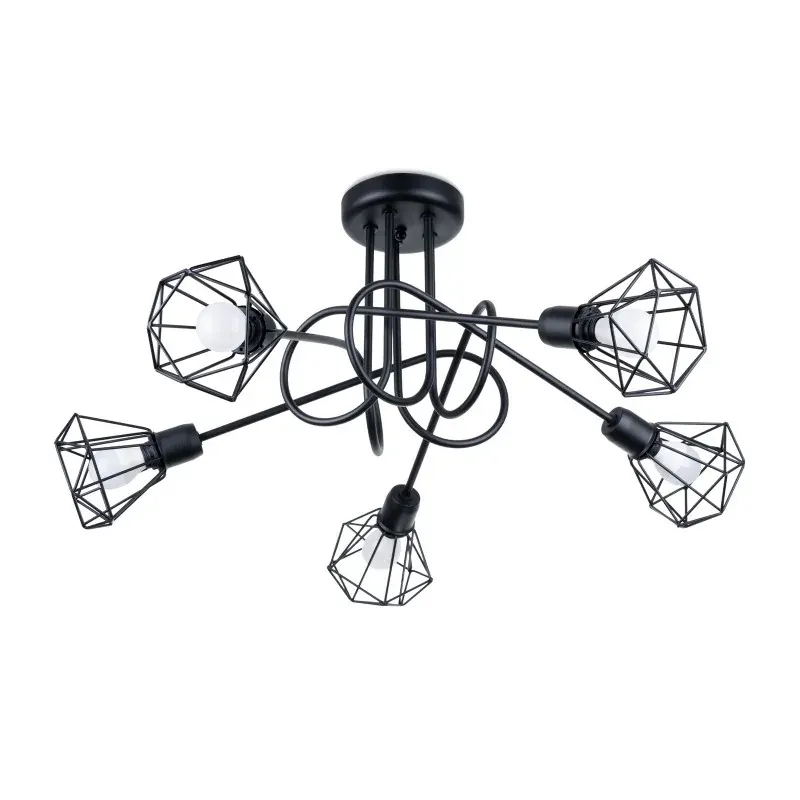 Rabat SL.1110 Żyrandol geometryczny zakręcony ARTEMIS 5S 5XE14 Sollux