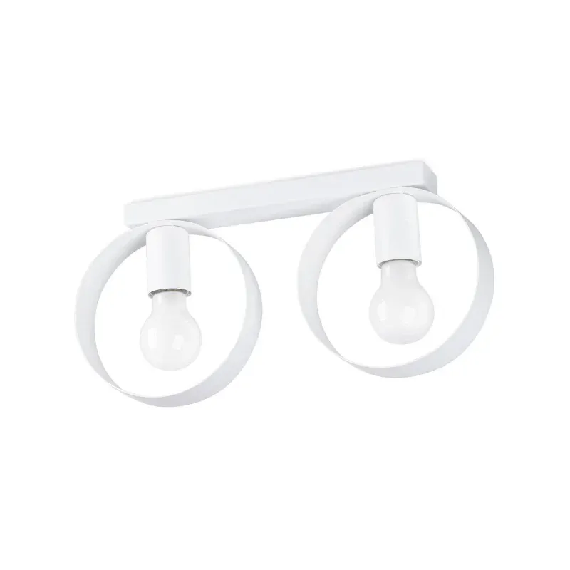 Okazja SL.1135 Lampa sufitowa plafon 2 białe koła E27 TITRAN Sollux