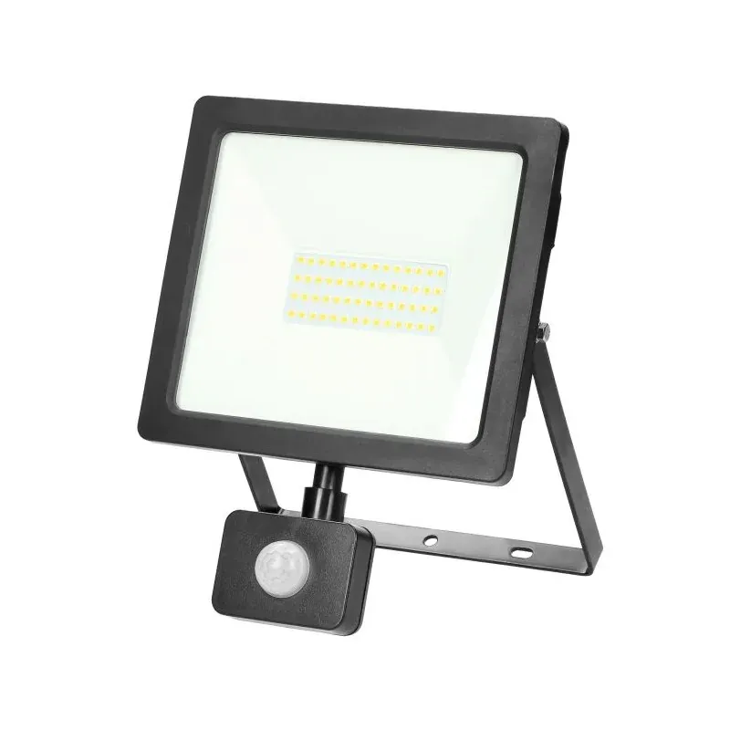 50W Naświetlacz LED z czujnikiem PIR 3700lm IP44 4000K Alu+Glass ALLED FL/R-3 ORNO Rabat