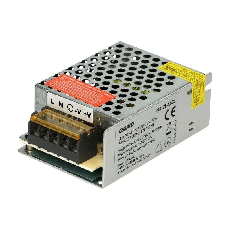 Szybka wysyłka Zasilacz open frame 12VDC 25W, IP20 OR-ZL-1631 ORNO