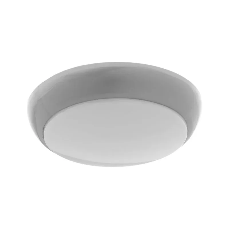 Plafon LED hermetyczny w kolorze srebrnym IP44 12W 4000K 1200lm IK10 KOKO AD-PL-6257GLPM4 ORNO Popularny